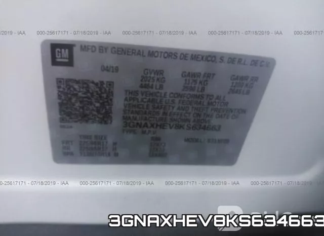3GNAXHEV8KS634663 фото 10