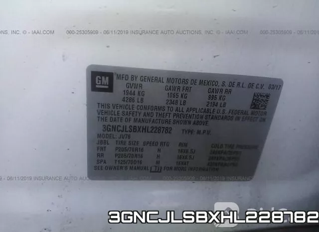 3GNCJLSBXHL228782 фото 10