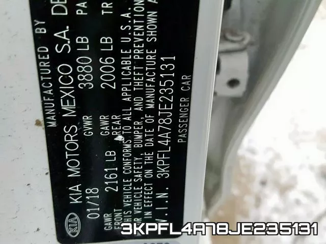 3KPFL4A78JE235131 фото 2
