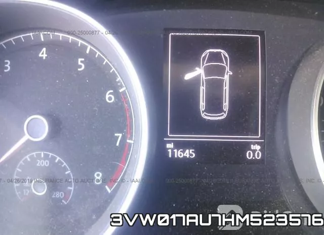 3VW017AU7HM523576 фото 8