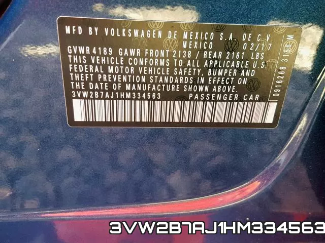3VW2B7AJ1HM334563 фото 2