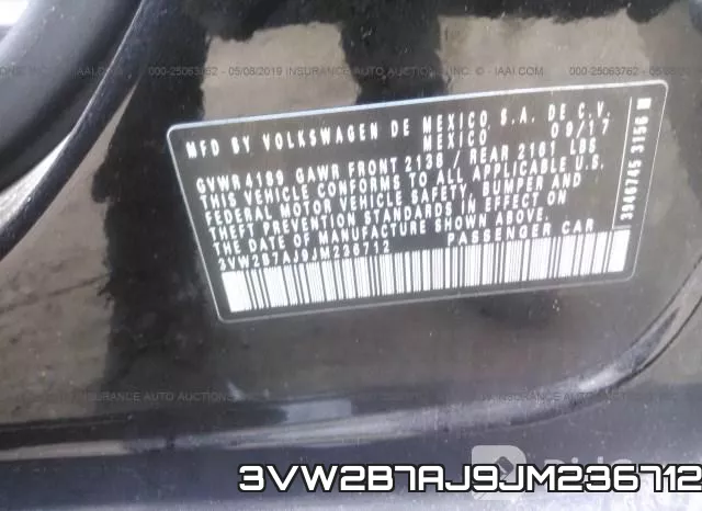 3VW2B7AJ9JM236712 фото 10