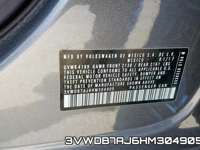 3VWDB7AJ6HM304905 фото 2