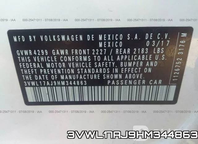 3VWL17AJ9HM344863 фото 10
