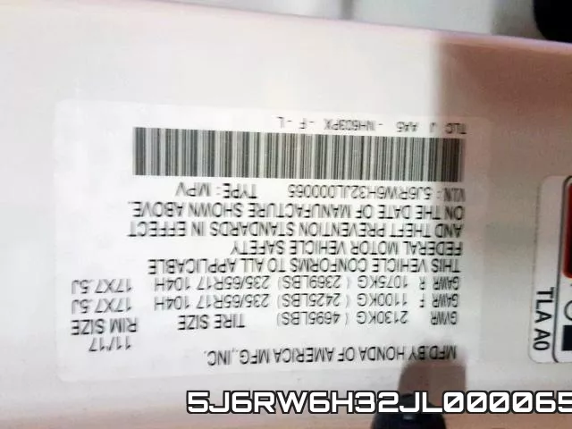5J6RW6H32JL000065 фото 2