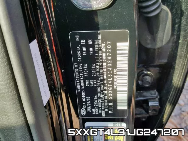 5XXGT4L31JG247207 фото 2