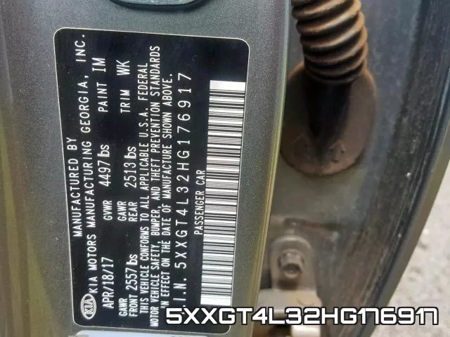 5XXGT4L32HG176917 фото 2
