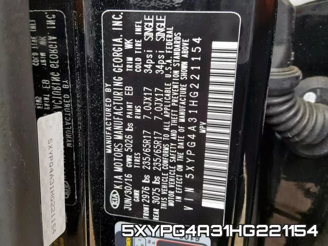 5XYPG4A31HG221154 фото 2