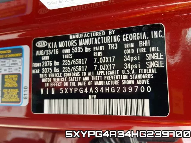 5XYPG4A34HG239700 фото 2