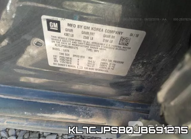 KL7CJPSB0JB691275 фото 10