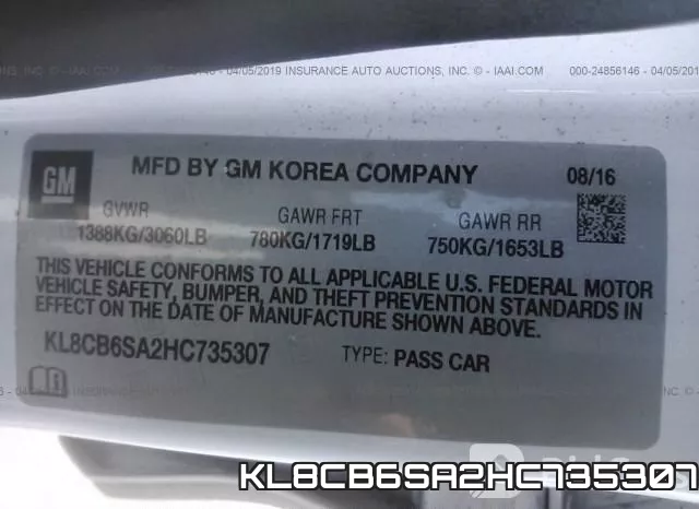 KL8CB6SA2HC735307 фото 10