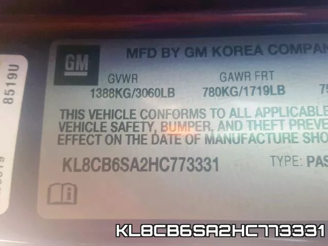 KL8CB6SA2HC773331 фото 2