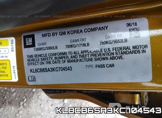 KL8CB6SA3KC704543 фото 10