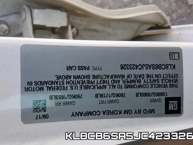 KL8CB6SA5JC423326 фото 2