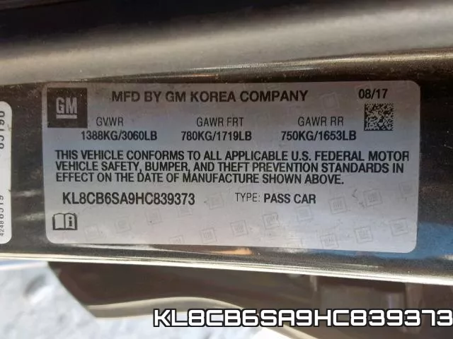 KL8CB6SA9HC839373 фото 2