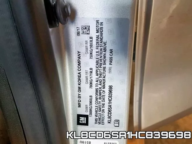 KL8CD6SA1HC839698 фото 2