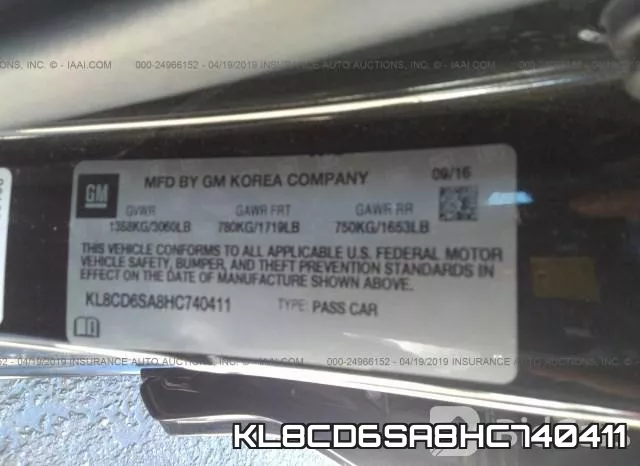 KL8CD6SA8HC740411 фото 10