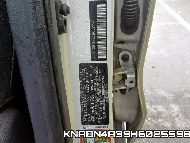 KNADN4A39H6025598 фото 2