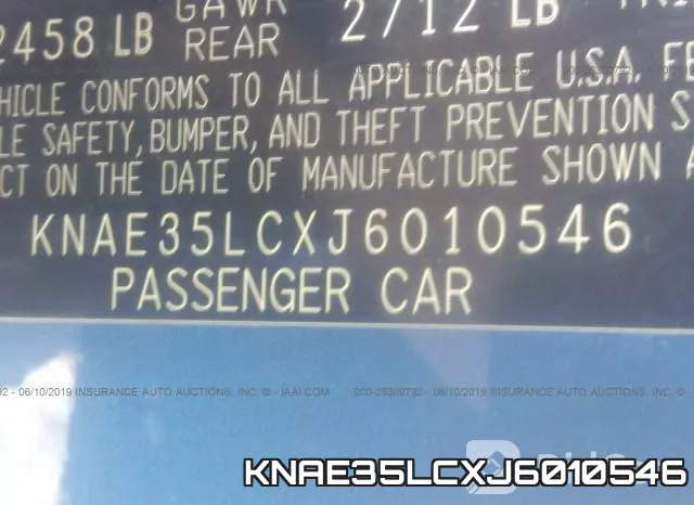 KNAE35LCXJ6010546 фото 10
