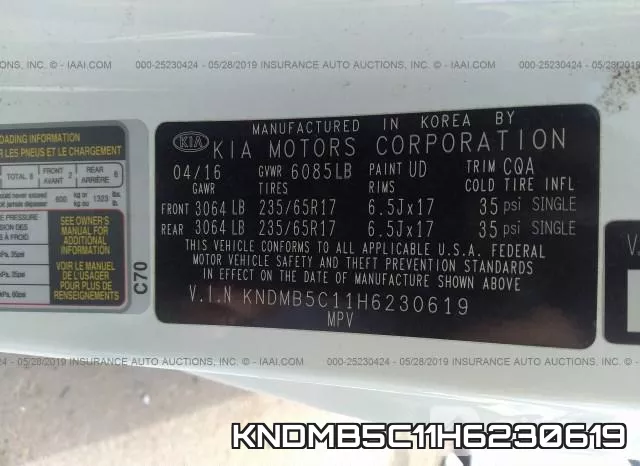 KNDMB5C11H6230619 фото 10