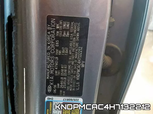 KNDPMCAC4H7132212 фото 2