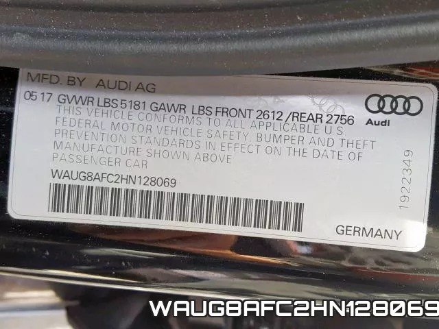 WAUG8AFC2HN128069 фото 2