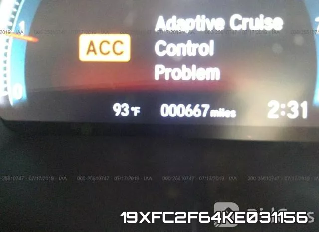 19XFC2F64KE031156 фото 8