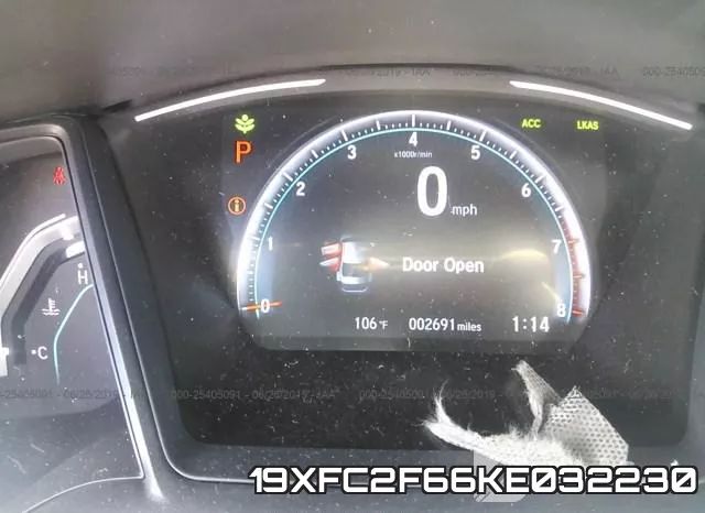 19XFC2F66KE032230 фото 8