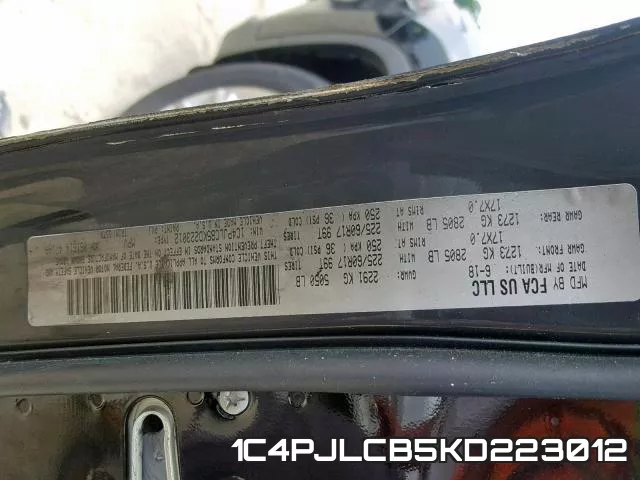 1C4PJLCB5KD223012 фото 2