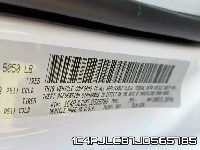 1C4PJLCB7JD565785 фото 2