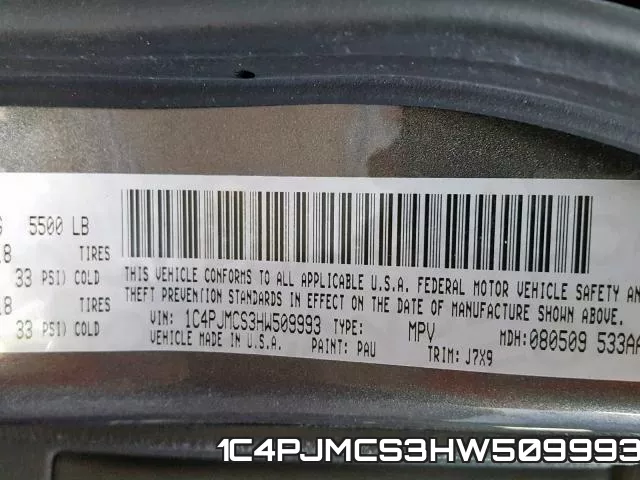 1C4PJMCS3HW509993 фото 2