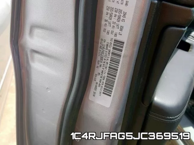 1C4RJFAG5JC369519 фото 2