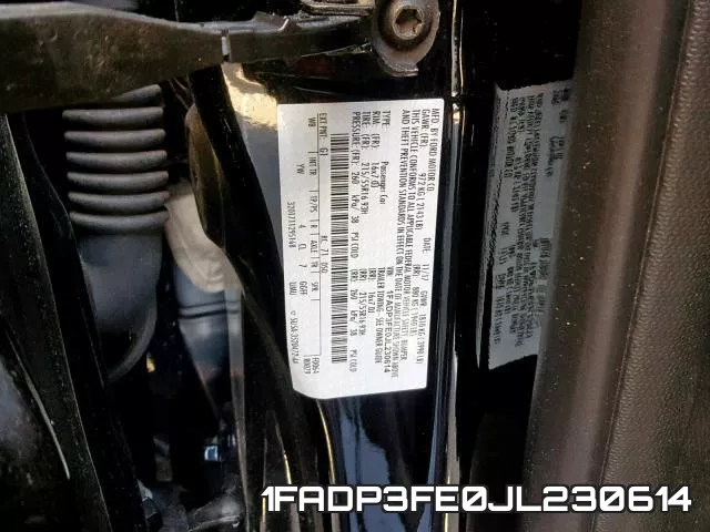 1FADP3FE0JL230614 фото 2