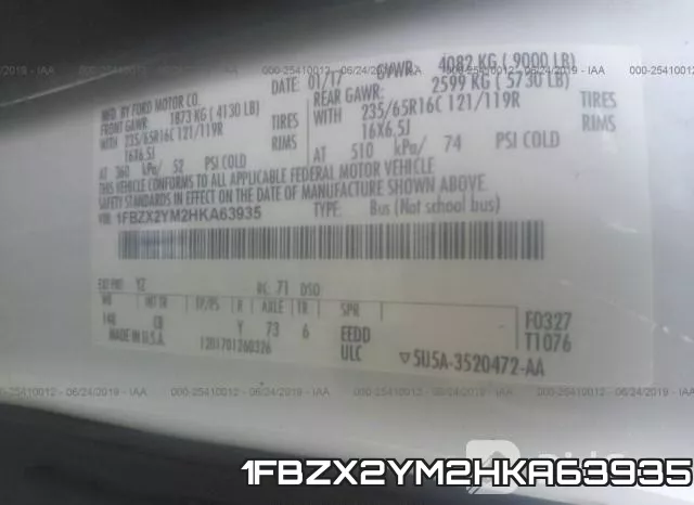 1FBZX2YM2HKA63935 фото 10