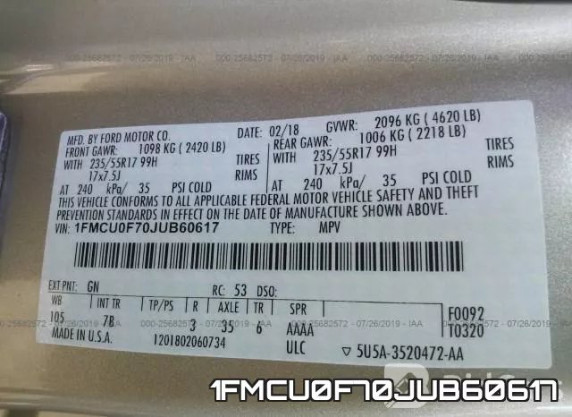 1FMCU0F70JUB60617 фото 10