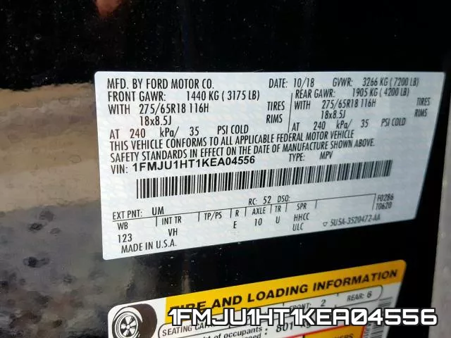 1FMJU1HT1KEA04556 фото 2