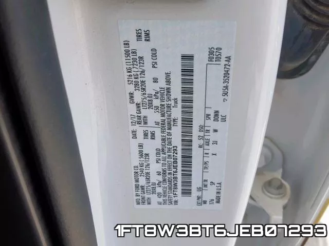1FT8W3BT6JEB07293 фото 2