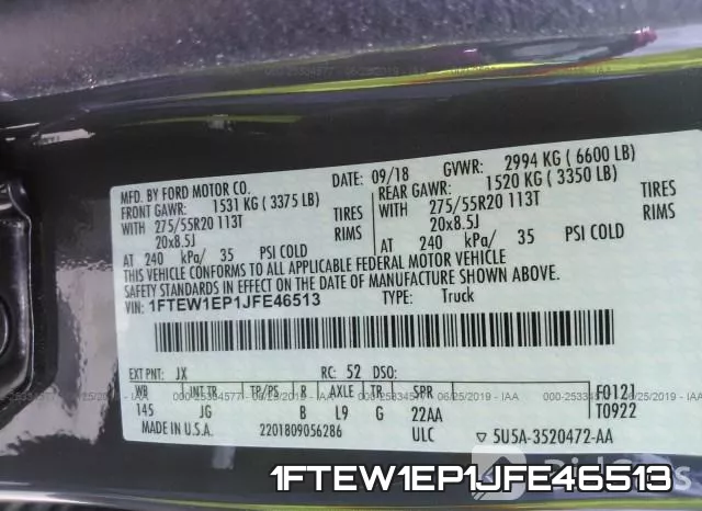 1FTEW1EP1JFE46513 фото 10