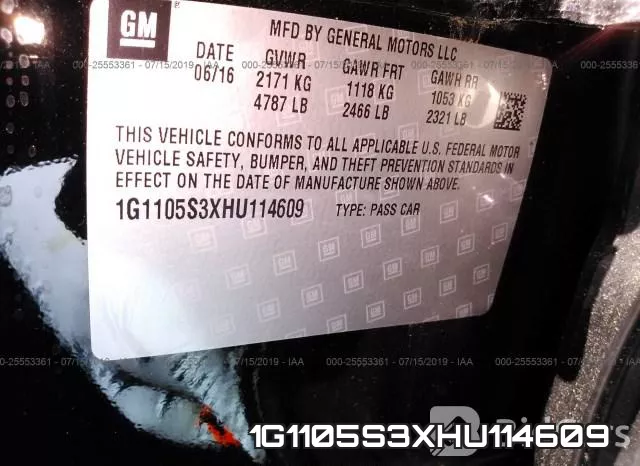 1G1105S3XHU114609 фото 10