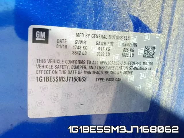 1G1BE5SM3J7168062 фото 2