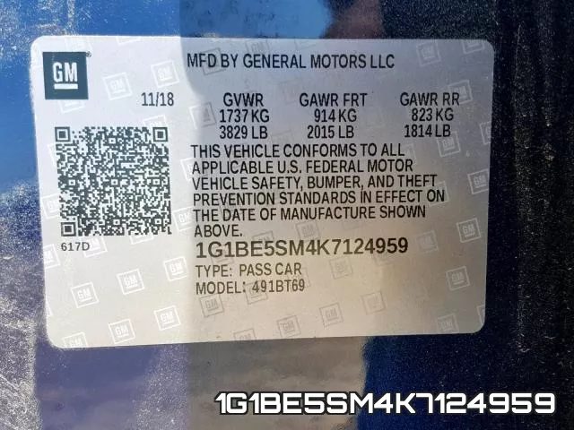 1G1BE5SM4K7124959 фото 2