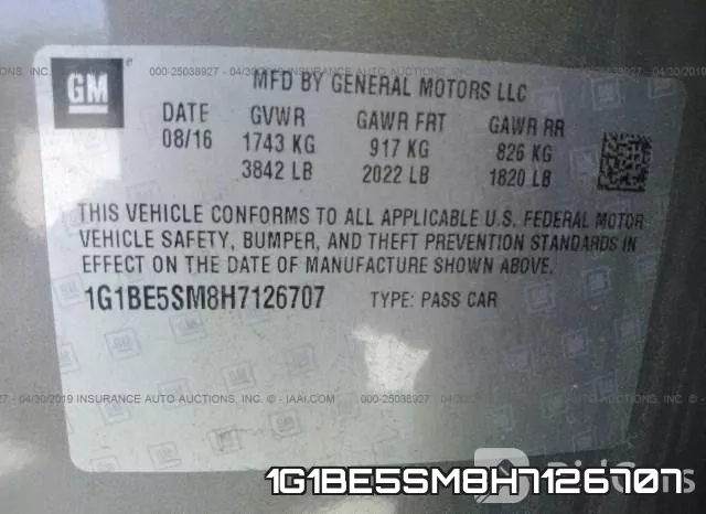 1G1BE5SM8H7126707 фото 10