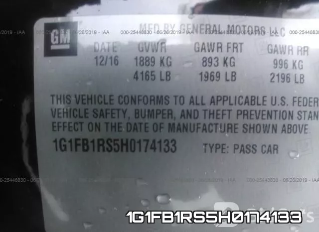1G1FB1RS5H0174133 фото 10