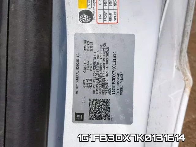 1G1FB3DX7K0131614 фото 2