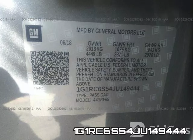 1G1RC6S54JU149444 фото 10