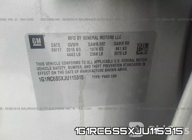1G1RC6S5XJU115315 фото 10