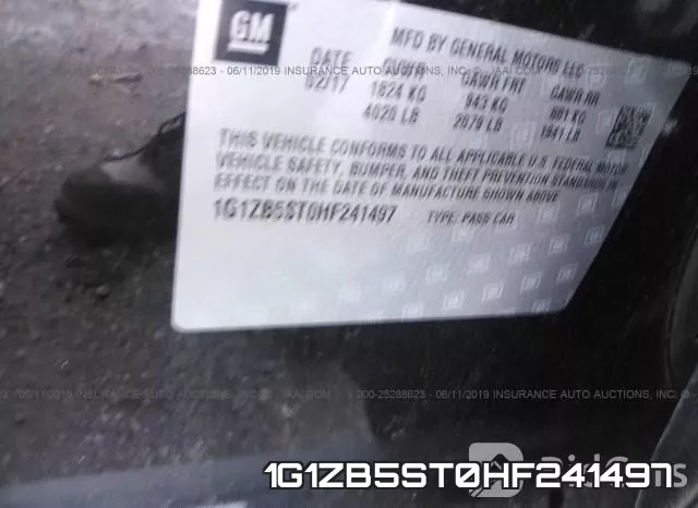 1G1ZB5ST0HF241497 фото 10