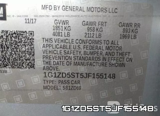 1G1ZD5ST5JF155148 фото 10