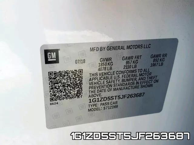 1G1ZD5ST5JF263687 фото 2