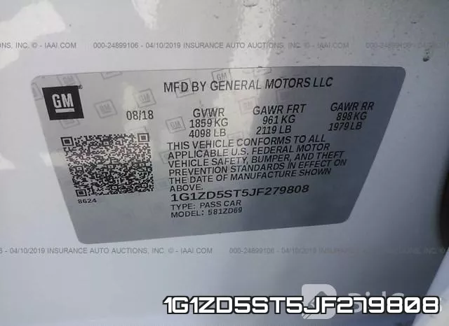 1G1ZD5ST5JF279808 фото 10